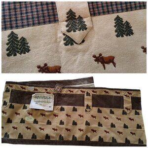 NWT PARK DESIGNS Northern Exposure Moose Design Curtain Valance Retired 60"x15"